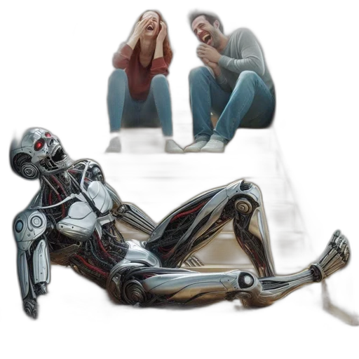 robot, concept art, comic book art, cyberpunk transparent PNG cut-out