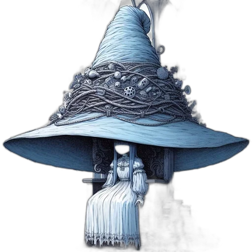 hat, crown, umbrella, dress transparent PNG cut-out