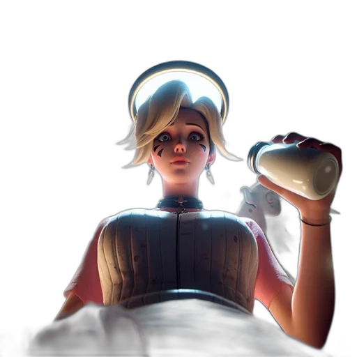 weapon, face, robot, staff transparent PNG cut-out