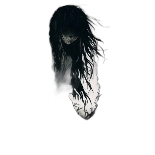hair, creature, dress, mask transparent PNG cut-out