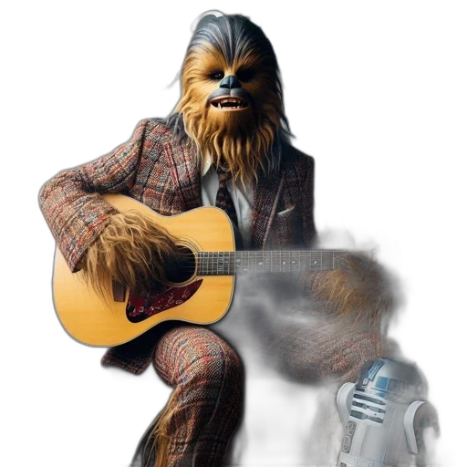 animal, concept art, photorealistic, chewbacca transparent PNG cut-out