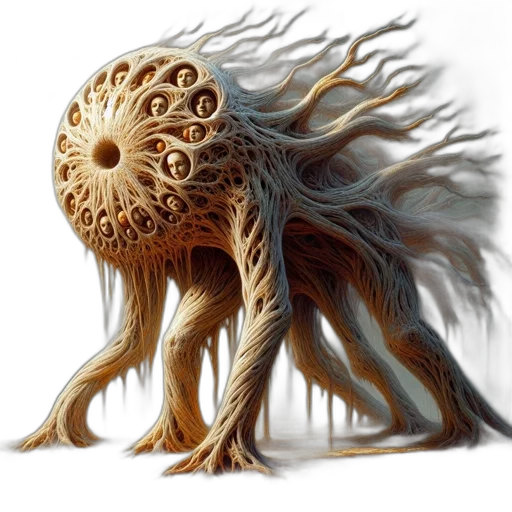 creature, dragon, mask, hair transparent PNG cut-out