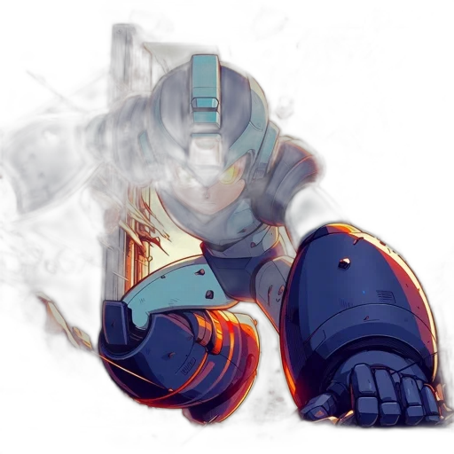 robot, weapon, jacket, sword transparent PNG cut-out