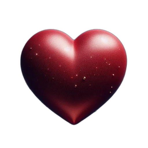 red, large, heart-shaped, figure transparent PNG cut-out