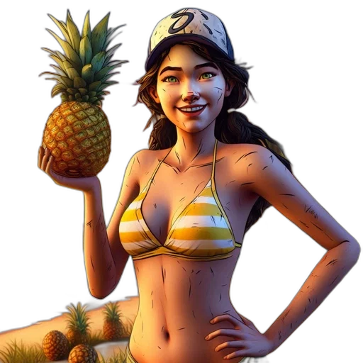 hat, concept art, pixel art, photorealistic transparent PNG cut-out