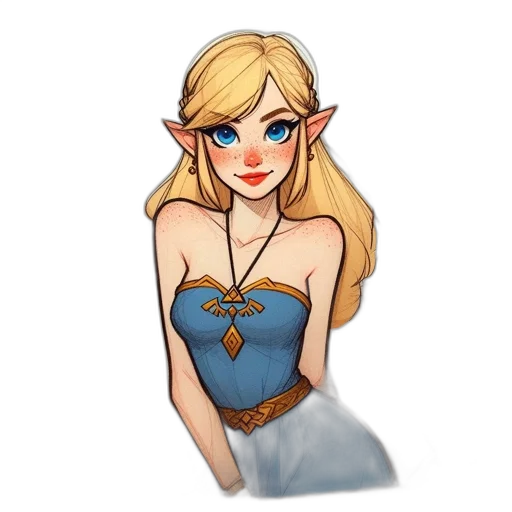 dress, jewelry, fantasy art, pixel art transparent PNG cut-out