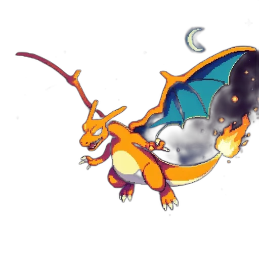 dragon, creature, staff, animal transparent PNG cut-out
