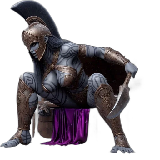robot, creature, animal, sword transparent PNG cut-out