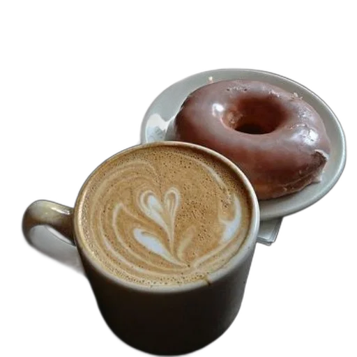 food, 3d render, photorealistic, latte transparent PNG cut-out
