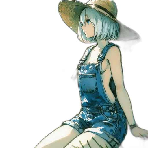 dress, hat, flower, weapon transparent PNG cut-out