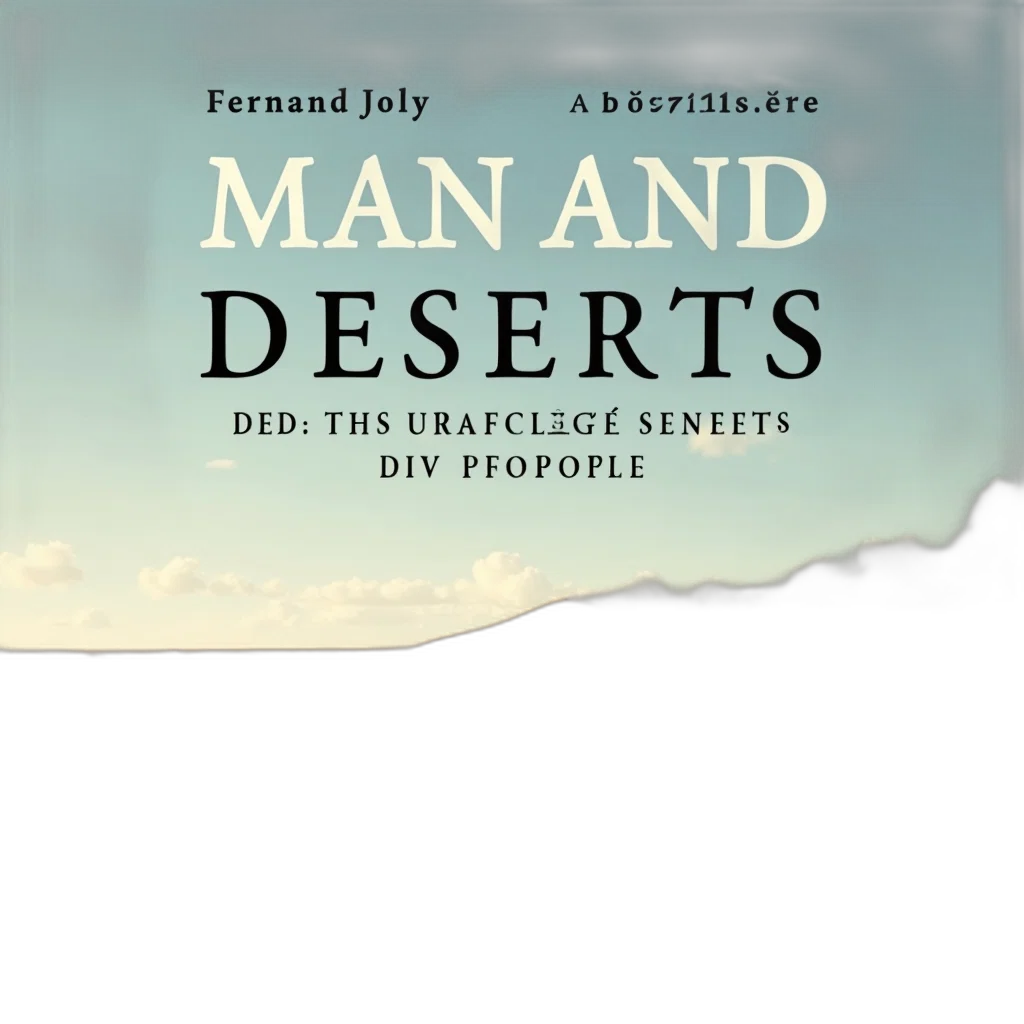 cover, book, man, deserts transparent PNG cut-out