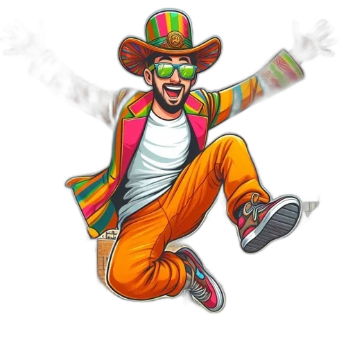 jacket, staff, hat, concept art transparent PNG cut-out