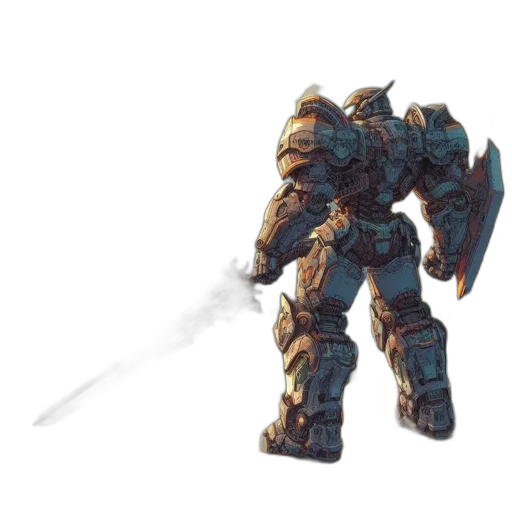 robot, weapon, sword, concept art transparent PNG cut-out
