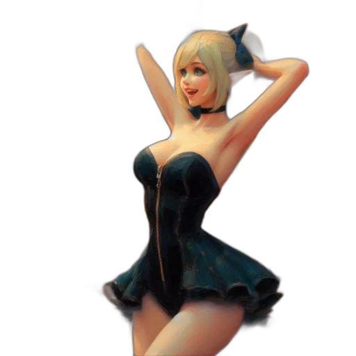 dress, 3d render, concept art, pixel art transparent PNG cut-out