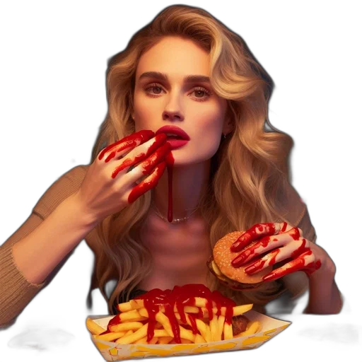 food, face, crown, dress transparent PNG cut-out