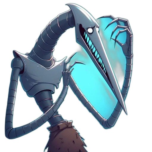 robot, staff, weapon, sword transparent PNG cut-out
