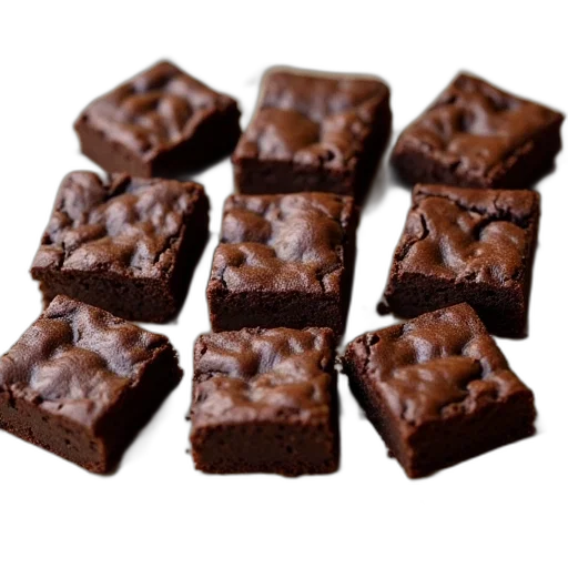 food, brownie, bites, cut transparent PNG cut-out