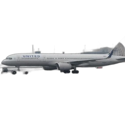 photorealistic, 3d render, united, airlines transparent PNG cut-out