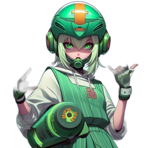 staff, robot, weapon, face transparent PNG cut-out