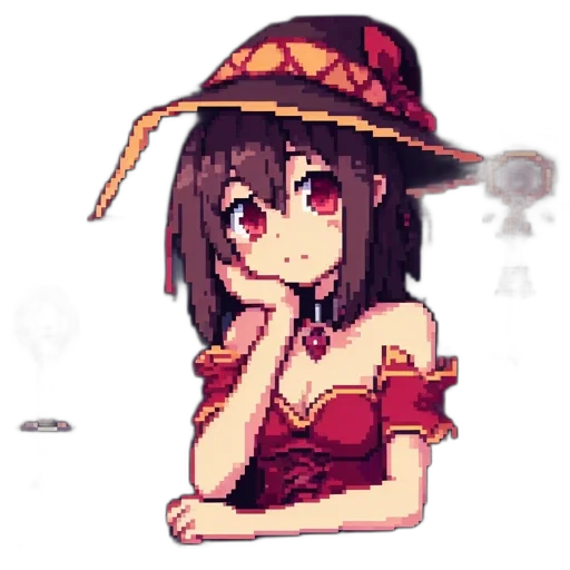 hat, dress, staff, umbrella transparent PNG cut-out