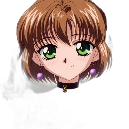 staff, face, hair, jewelry transparent PNG cut-out