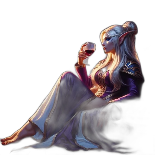dress, staff, crown, dragon transparent PNG cut-out