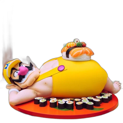 food, animal, crown, 3d render transparent PNG cut-out