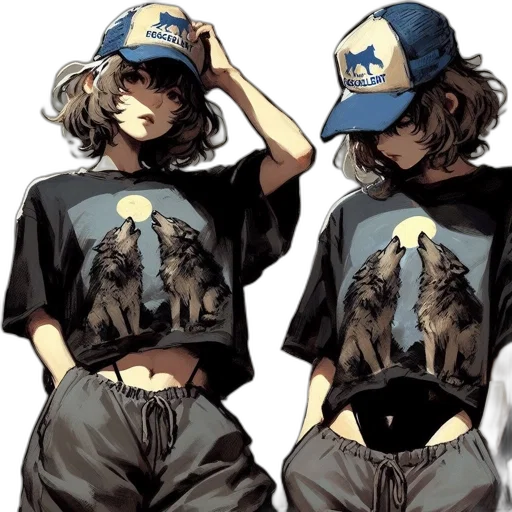 hat, anime, concept art, comic book art transparent PNG cut-out