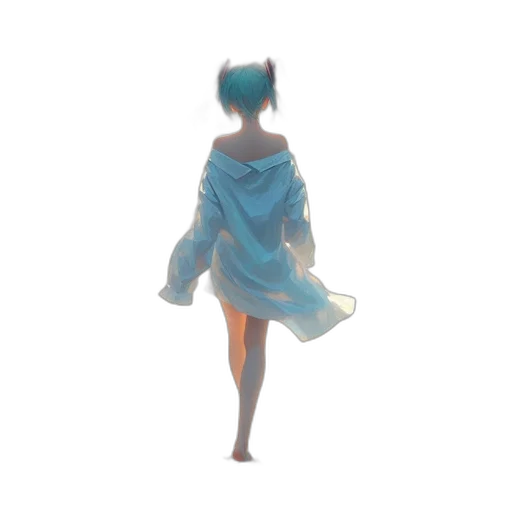dress, robot, creature, staff transparent PNG cut-out