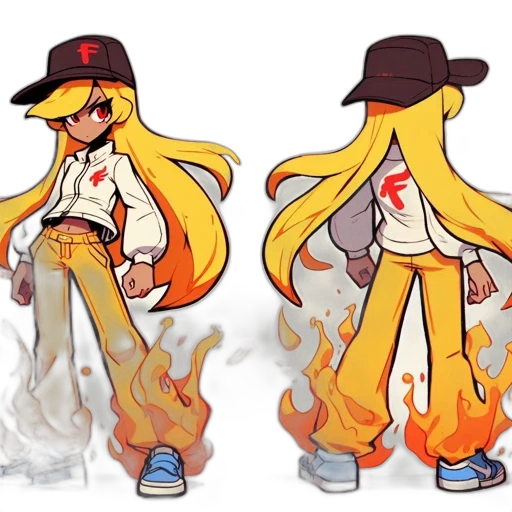 concept art, pixel art, anime, cartoon transparent PNG cut-out