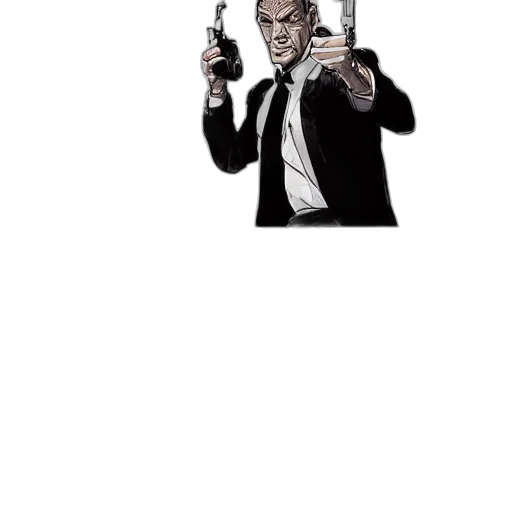 weapon, staff, umbrella, comic book art transparent PNG cut-out