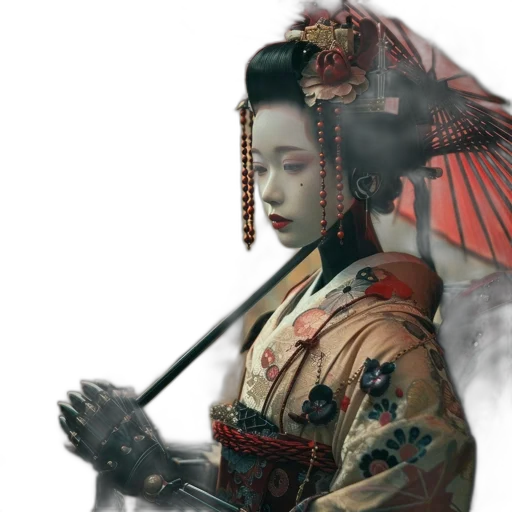 staff, umbrella, sword, face transparent PNG cut-out