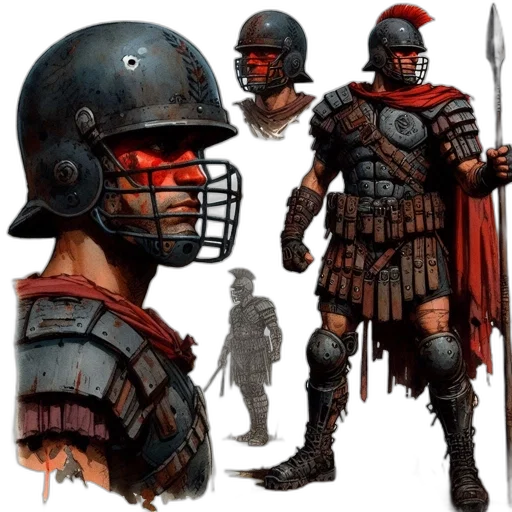 concept art, fantasy art, comic book art, 3d render transparent PNG cut-out