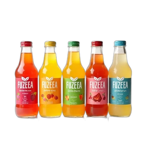 bottle, food, 3d render, colorful transparent PNG cut-out