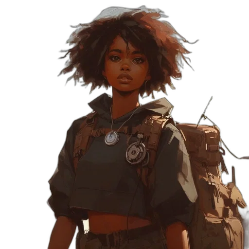 jacket, weapon, staff, concept art transparent PNG cut-out