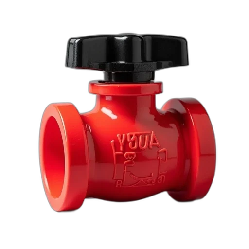 red, plastic, ball, valve transparent PNG cut-out