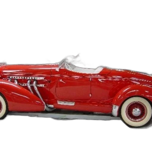 car, 3d render, vintage, red transparent PNG cut-out