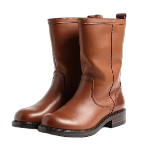 shoes, photorealistic, pair, brown transparent PNG cut-out