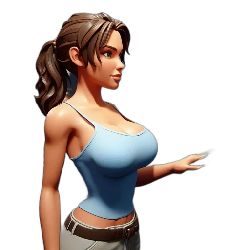 staff, 3d render, pixel art, concept art transparent PNG cut-out