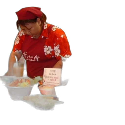food, staff, hat, face transparent PNG cut-out