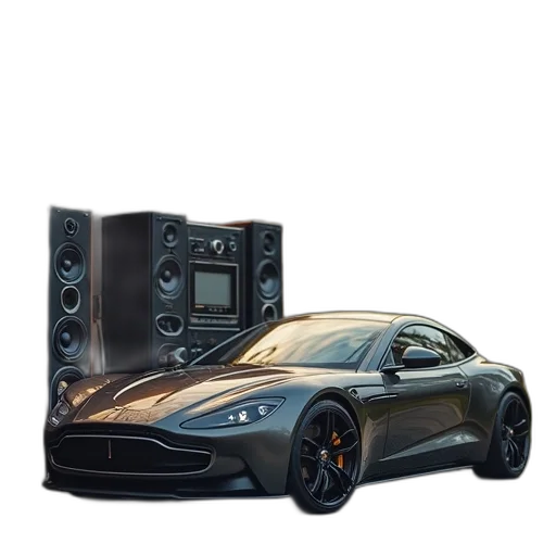 car, robot, 3d render, concept art transparent PNG cut-out