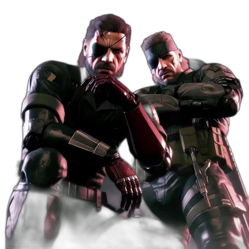 concept art, comic book art, 3d render, two transparent PNG cut-out