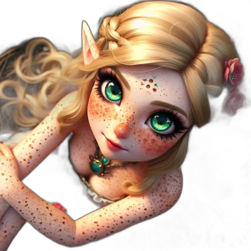 jewelry, face, dress, fantasy art transparent PNG cut-out