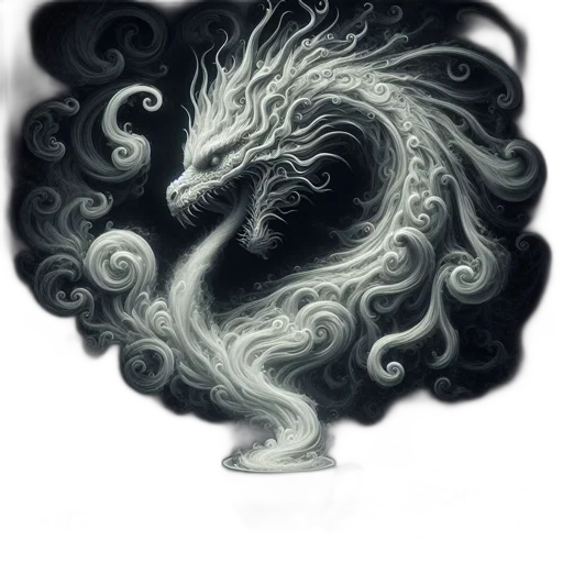 dragon, creature, mask, staff transparent PNG cut-out