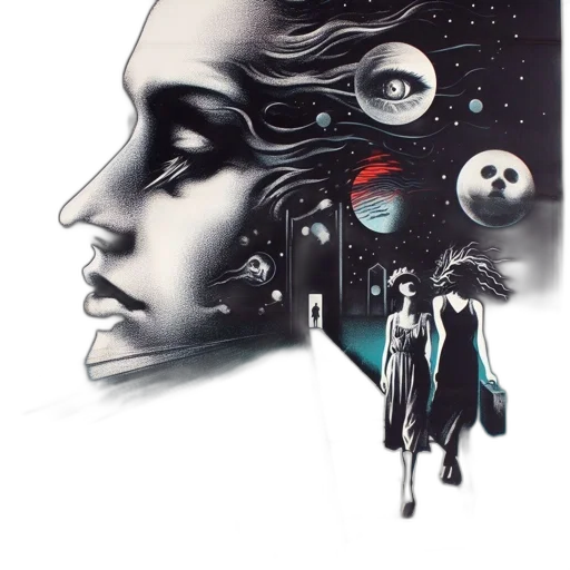 robot, concept art, cyberpunk, comic book art transparent PNG cut-out