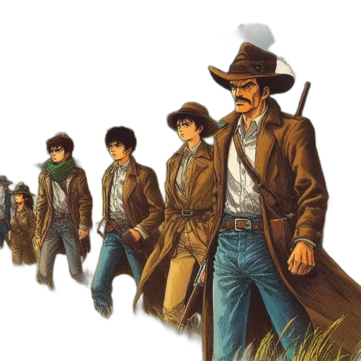 jacket, concept art, comic book art, fantasy art transparent PNG cut-out