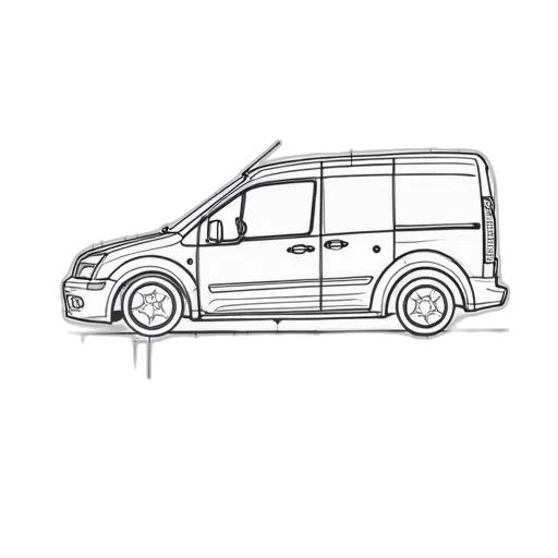 car, staff, cartoon, pencil sketch transparent PNG cut-out