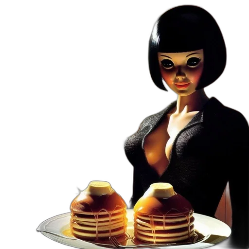 food, comic book art, concept art, 3d render transparent PNG cut-out