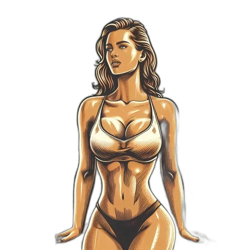 dress, jewelry, comic book art, concept art transparent PNG cut-out