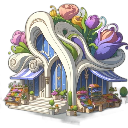 furniture, building, concept art, fantasy art transparent PNG cut-out
